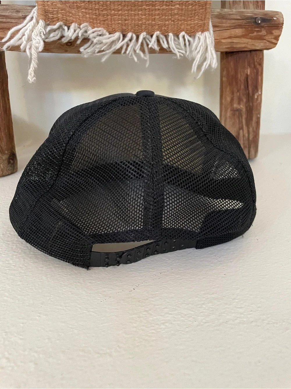 Harley-Davidson Black Hat with Blue Logo and Pink Accents